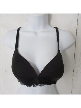 Gap Body Bra 34C Black Lace Favorite Convertible Wireless Wire Free Back Closure